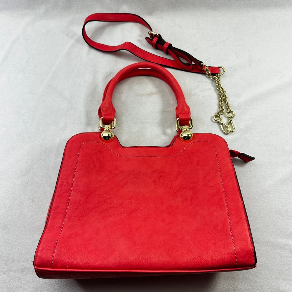 Simply Noelle Purse Coral Pink Crossbody Bag Womens Faux Leather Y2K Colorful